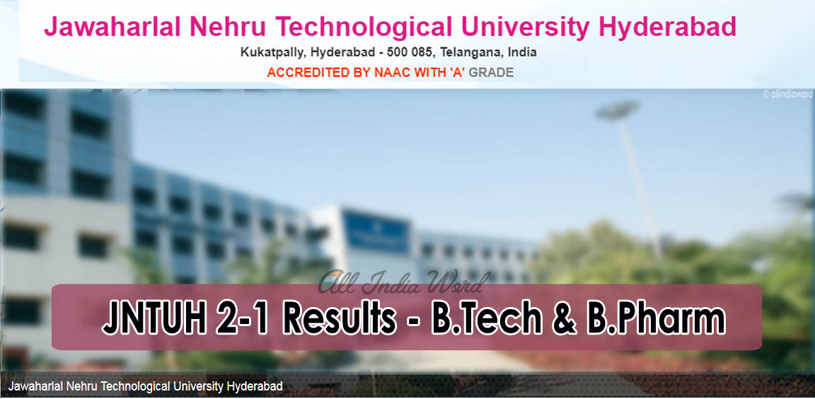 JNTUH 2 1 R16 R15 R13 Regular Supply Exam Results 2017 18