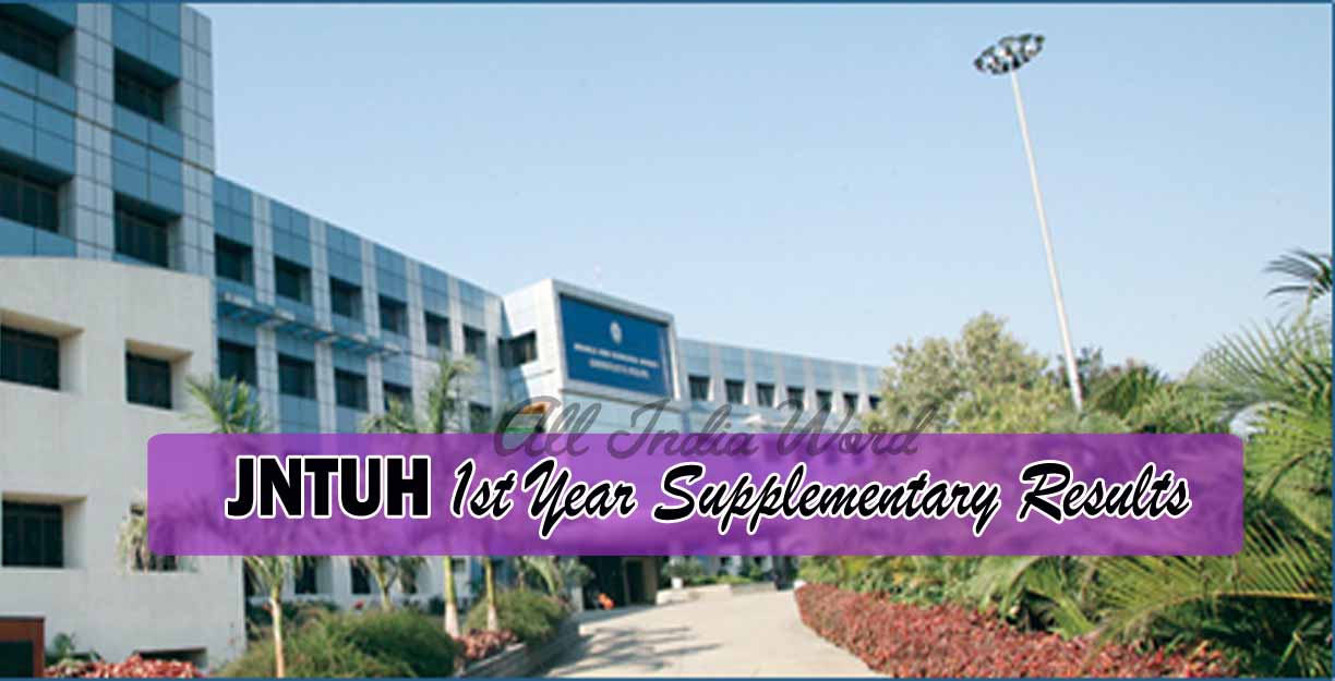 JNTUH 1st Year R15 R13 R09 Supply Exam Results 2018 B.Tech